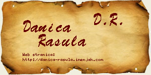 Danica Rašula vizit kartica